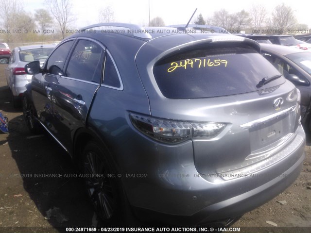 JN8CS1MW3HM411042 - 2017 INFINITI QX70 GRAY photo 3