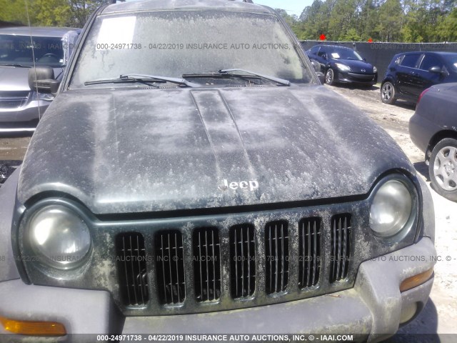 1J4GL48K73W563156 - 2003 JEEP LIBERTY SPORT/FREEDOM GREEN photo 6