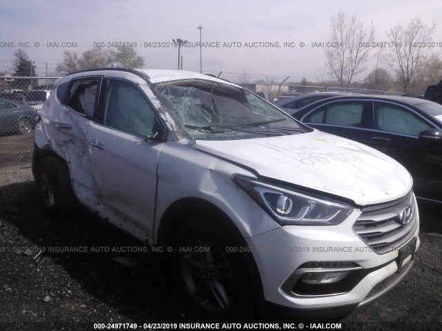 5NMZUDLB1HH006627 - 2017 HYUNDAI SANTA FE SPORT  WHITE photo 6