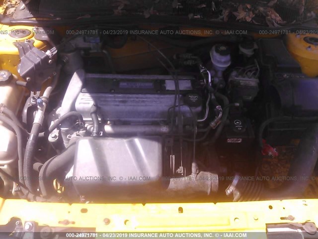 1G1JF12F237293379 - 2003 CHEVROLET CAVALIER LS YELLOW photo 10