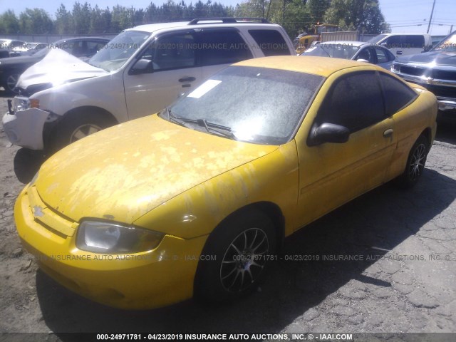 1G1JF12F237293379 - 2003 CHEVROLET CAVALIER LS YELLOW photo 2