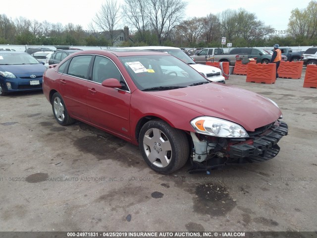 2G1WD58C589138489 - 2008 CHEVROLET IMPALA SUPER SPORT RED photo 1