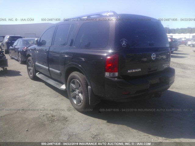 5N1BA0NF9DN607103 - 2013 NISSAN ARMADA PLATINUM BROWN photo 3