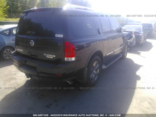 5N1BA0NF9DN607103 - 2013 NISSAN ARMADA PLATINUM BROWN photo 4