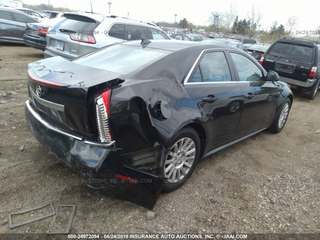 1G6DG5E58C0139394 - 2012 CADILLAC CTS LUXURY COLLECTION BLACK photo 4