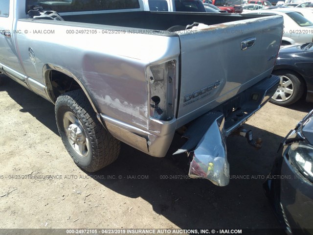 3D7KU28D53G755294 - 2003 DODGE RAM 2500 ST/SLT SILVER photo 6