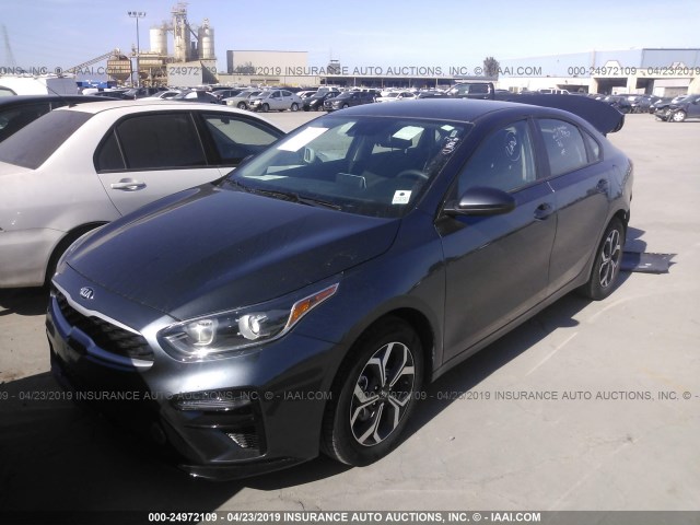 3KPF24AD3KE040953 - 2019 KIA FORTE FE/LX/LXS GRAY photo 2