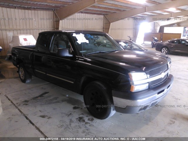 2GCEC19V951297069 - 2005 CHEVROLET SILVERADO C1500 BLACK photo 1