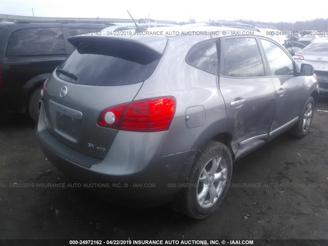 JN8AS5MV2BW288996 - 2011 NISSAN ROGUE S/SV/KROM GRAY photo 4