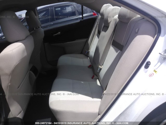 4T1BF1FK4DU270106 - 2013 TOYOTA CAMRY L/SE/LE/XLE 白色 照片 8