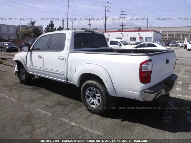 5TBET34154S447629 - 2004 TOYOTA TUNDRA DOUBLE CAB SR5 WHITE photo 3