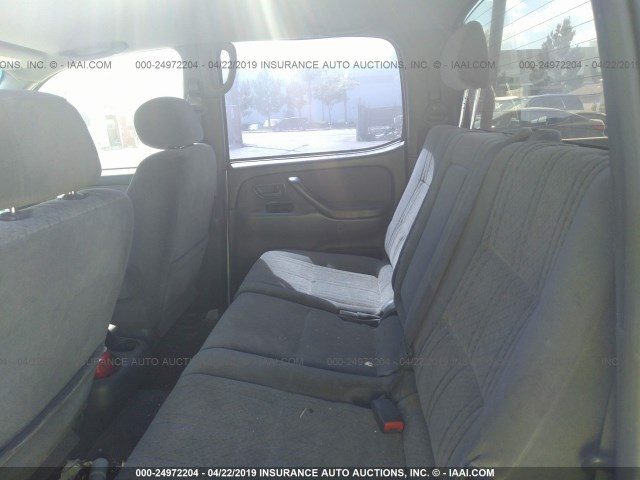 5TBET34154S447629 - 2004 TOYOTA TUNDRA DOUBLE CAB SR5 WHITE photo 8