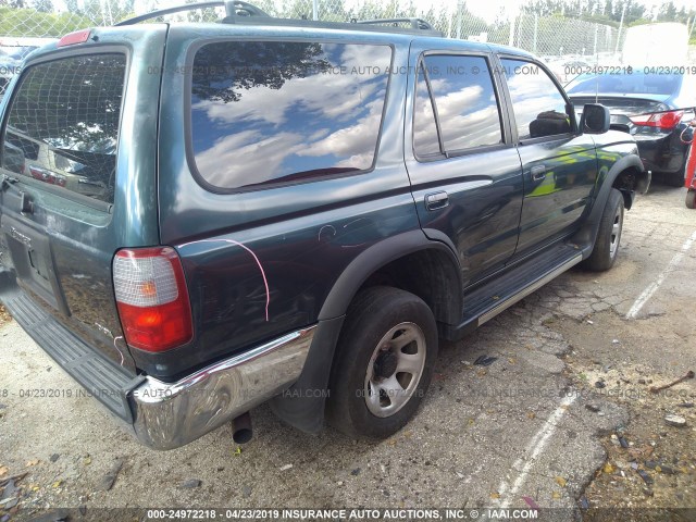 JT3GN86RXT0018759 - 1996 TOYOTA 4RUNNER SR5 GREEN photo 4