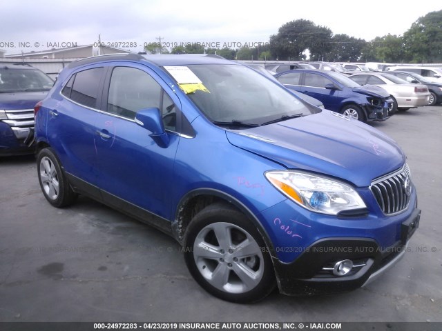 KL4CJBSB6GB568430 - 2016 BUICK ENCORE CONVENIENCE BLUE photo 1