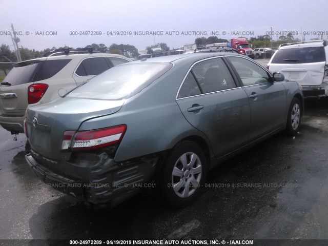 4T1BF3EK1AU526436 - 2010 TOYOTA CAMRY SE/LE/XLE GREEN photo 4
