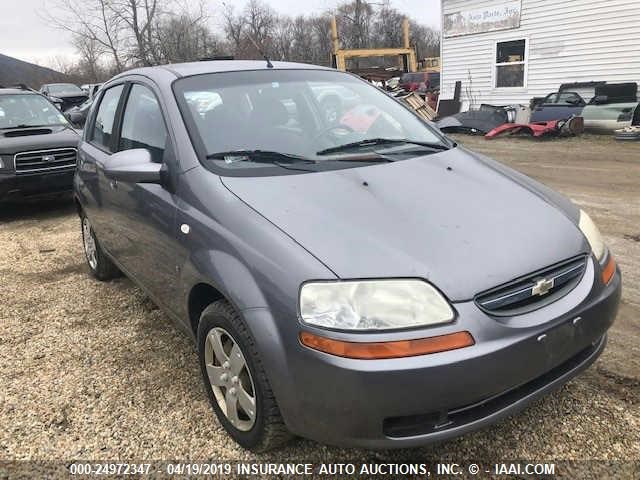 KL1TD66627B772294 - 2007 CHEVROLET AVEO LS GRAY photo 1