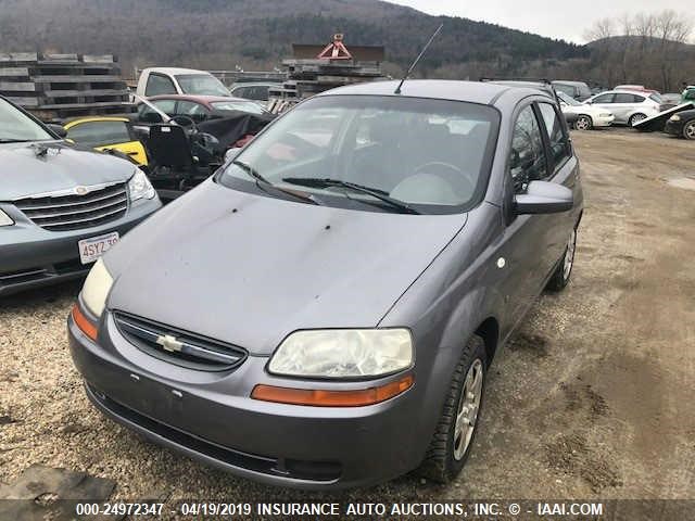 KL1TD66627B772294 - 2007 CHEVROLET AVEO LS GRAY photo 2