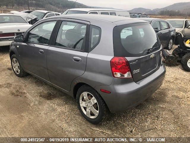 KL1TD66627B772294 - 2007 CHEVROLET AVEO LS GRAY photo 3