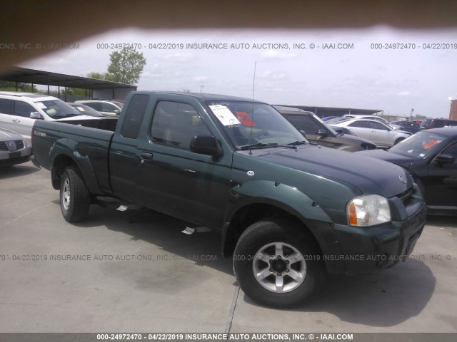 1N6ED26T21C338360 - 2001 NISSAN FRONTIER KING CAB XE/KING CAB SE GREEN photo 1