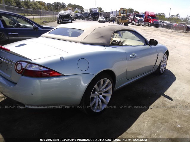 SAJDA44B675B04950 - 2007 JAGUAR XK Light Blue photo 4