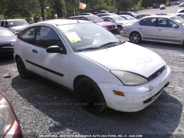 3FAHP31371R129370 - 2001 FORD FOCUS ZX3 WHITE photo 1