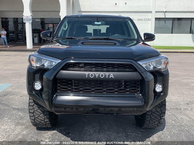 JTEBU5JR2J5545107 - 2018 TOYOTA 4RUNNER SR5 PREM/LTDL/TRAIL/TRD BLACK photo 6