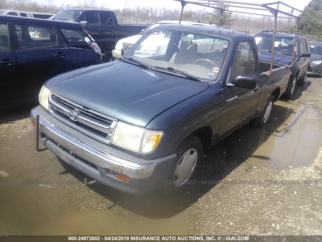 4TANL42N7WZ072665 - 1998 TOYOTA TACOMA GREEN photo 2