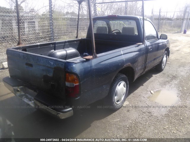 4TANL42N7WZ072665 - 1998 TOYOTA TACOMA GREEN photo 4