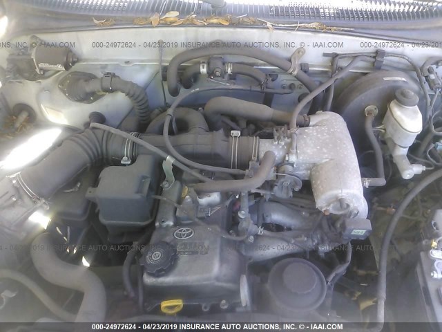 5TENL42N21Z813726 - 2001 TOYOTA TACOMA SILVER photo 10