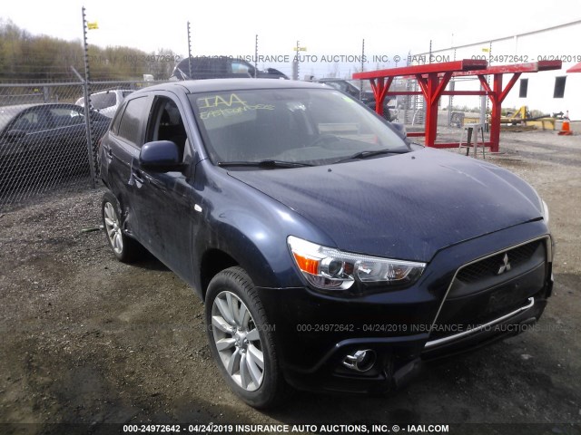 JA4AR4AU5BZ018943 - 2011 MITSUBISHI OUTLANDER SPORT SE BLUE photo 1