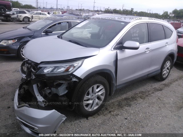 2HKRM3H75FH531544 - 2015 HONDA CR-V EXL SILVER photo 2