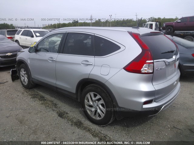 2HKRM3H75FH531544 - 2015 HONDA CR-V EXL SILVER photo 3