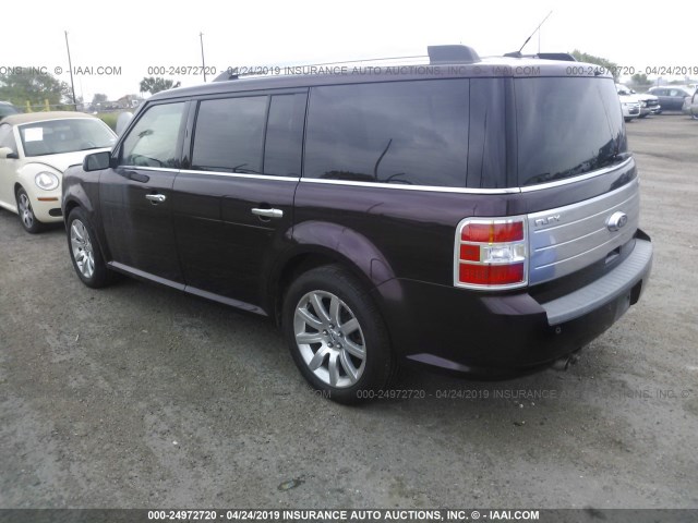 2FMGK5DC5BBD20521 - 2011 FORD FLEX LIMITED PURPLE photo 3