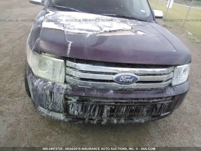 2FMGK5DC5BBD20521 - 2011 FORD FLEX LIMITED PURPLE photo 6