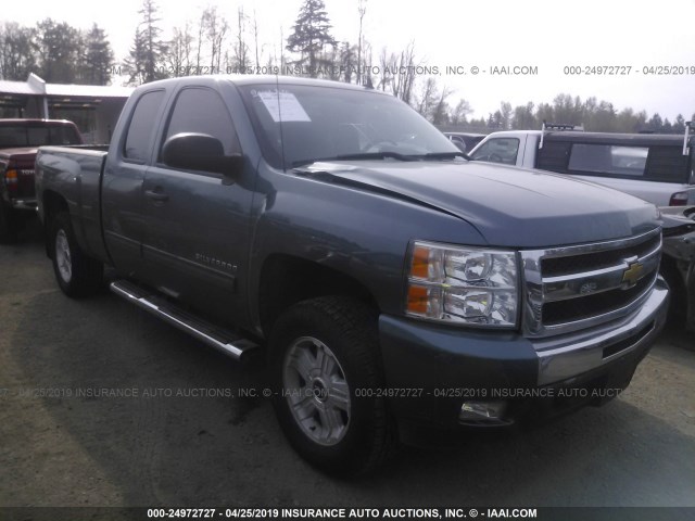 1GCEK29J59Z281776 - 2009 CHEVROLET SILVERADO K1500 LT BLUE photo 1