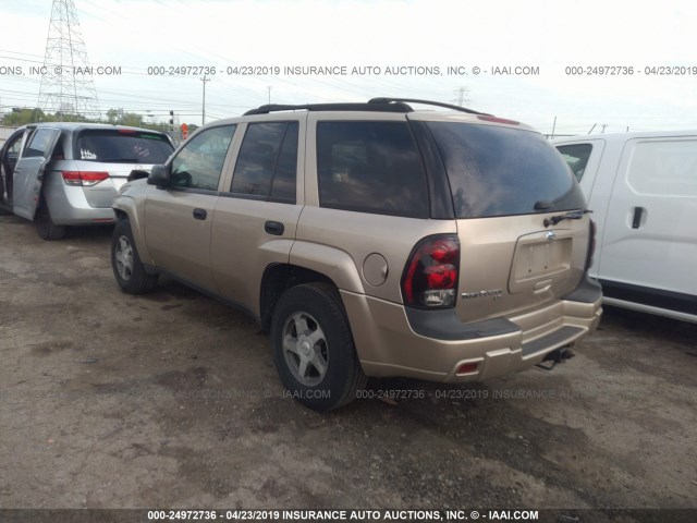 1GNDS13S362113069 - 2006 CHEVROLET TRAILBLAZER LS/LT GOLD photo 3