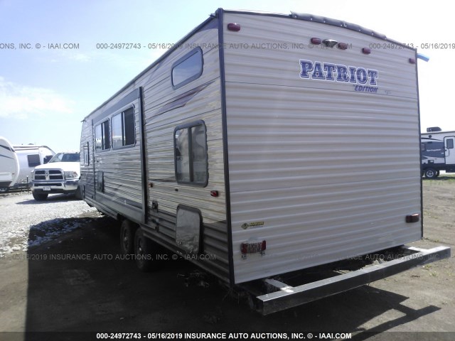 4X4TCKB29HK039128 - 2017 FOREST RIVER 26DBH TRAVEL TRAILER  TAN photo 3