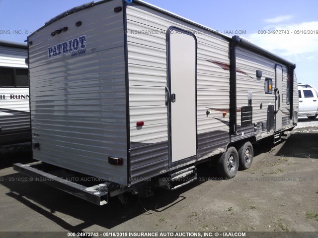 4X4TCKB29HK039128 - 2017 FOREST RIVER 26DBH TRAVEL TRAILER  TAN photo 4