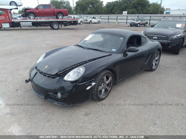 WP0AA29848U760393 - 2008 PORSCHE CAYMAN S BLACK photo 2