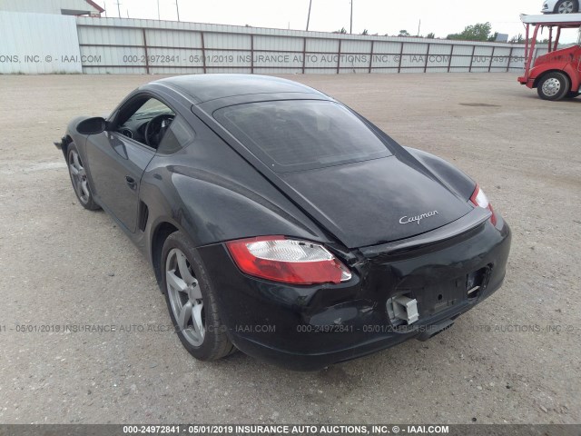 WP0AA29848U760393 - 2008 PORSCHE CAYMAN S BLACK photo 3