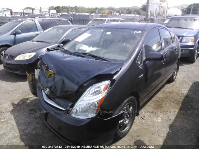 JTDKB20U393467118 - 2009 TOYOTA PRIUS BLACK photo 2