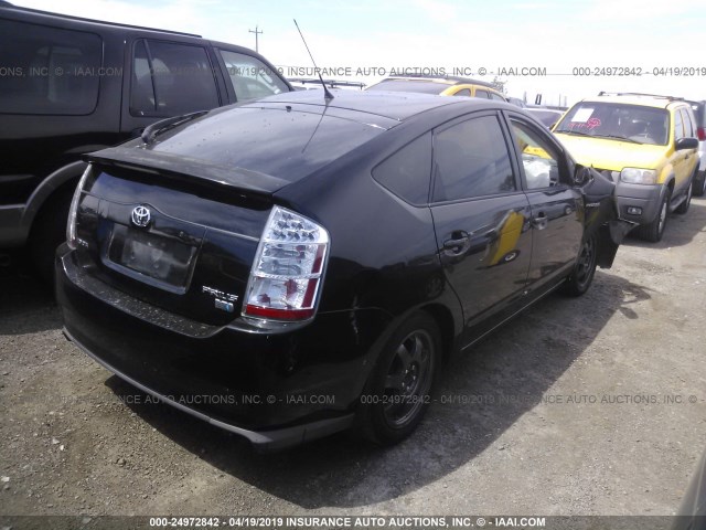 JTDKB20U393467118 - 2009 TOYOTA PRIUS BLACK photo 4