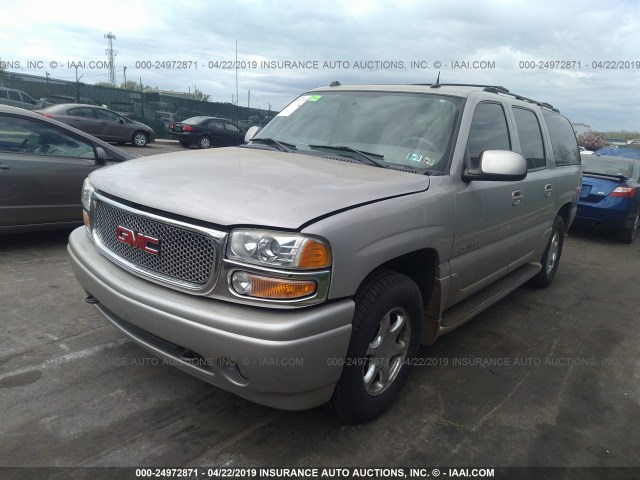 1GKFK66UX4J202463 - 2004 GMC YUKON XL DENALI BEIGE photo 2