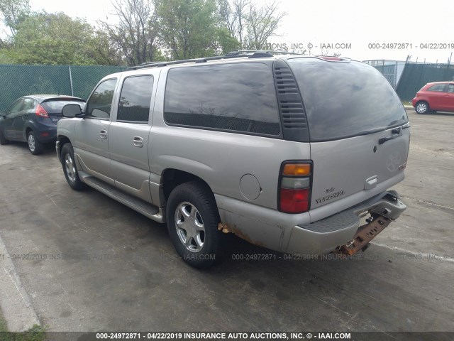 1GKFK66UX4J202463 - 2004 GMC YUKON XL DENALI BEIGE photo 3