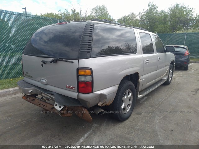 1GKFK66UX4J202463 - 2004 GMC YUKON XL DENALI BEIGE photo 4