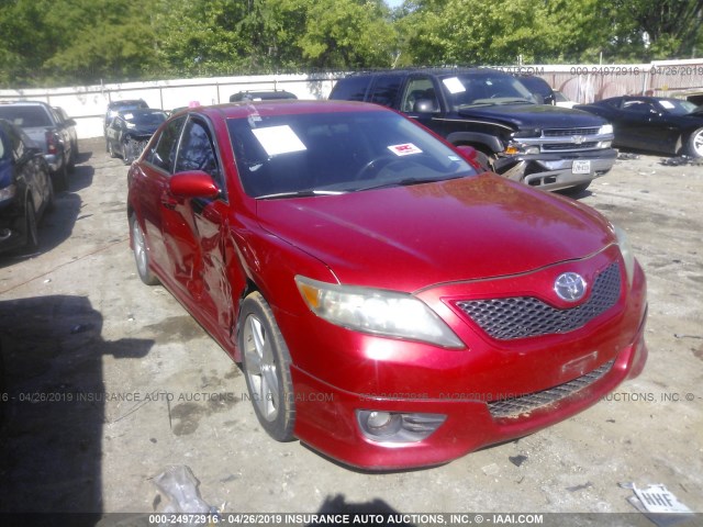 4T1BF3EK3BU190211 - 2011 TOYOTA CAMRY SE/LE/XLE RED photo 1