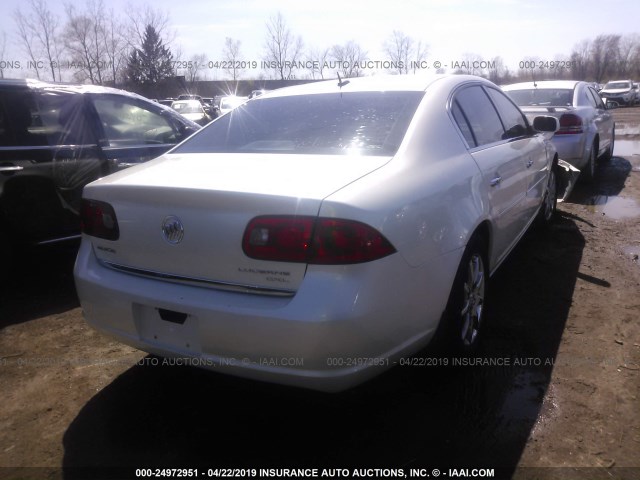 1G4HD57218U164708 - 2008 BUICK LUCERNE CXL WHITE photo 4