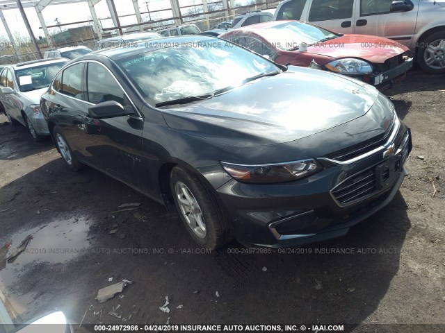 1G1ZB5ST2HF225446 - 2017 CHEVROLET MALIBU LS GRAY photo 1