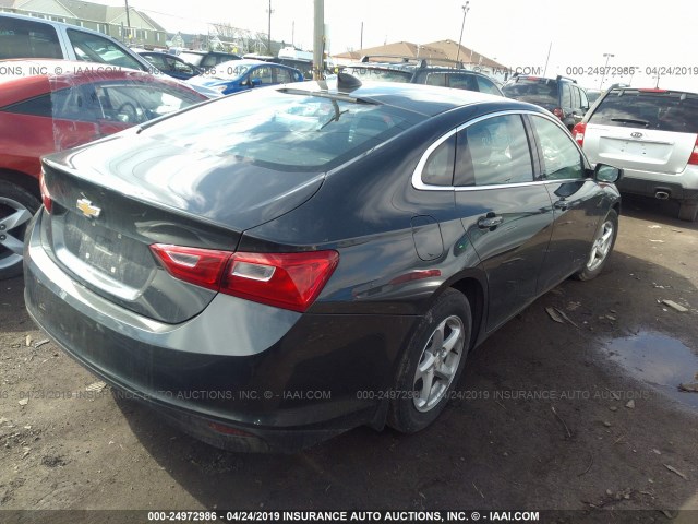1G1ZB5ST2HF225446 - 2017 CHEVROLET MALIBU LS GRAY photo 4