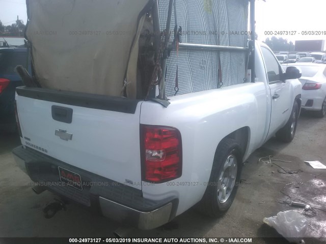 1GCNCPEA3BZ362863 - 2011 CHEVROLET SILVERADO C1500 WHITE photo 4